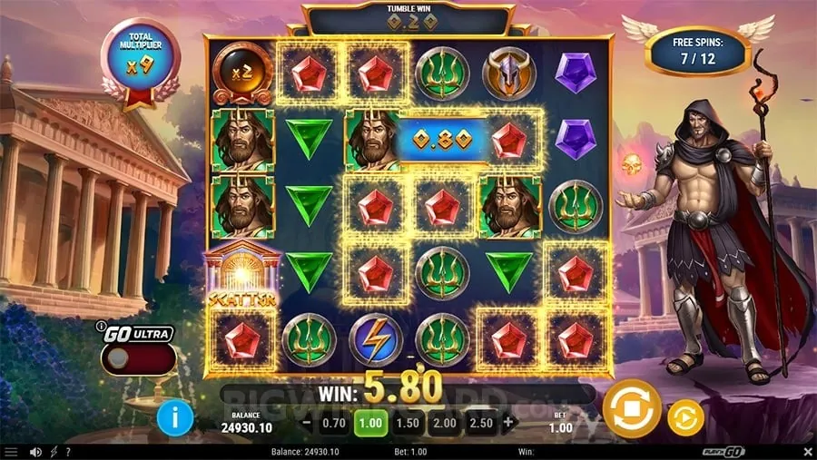 Player celebrating a win at an online casino